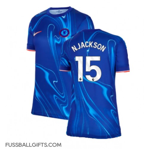 Chelsea Nicolas Jackson #15 Fußballbekleidung Heimtrikot Damen 2024-25 Kurzarm